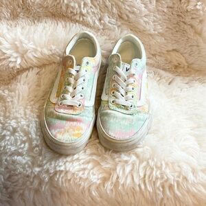 Vans Authentic Vans Low Top Sneaker Canvas SK8  shoes,rose pink &blue pastel 💦